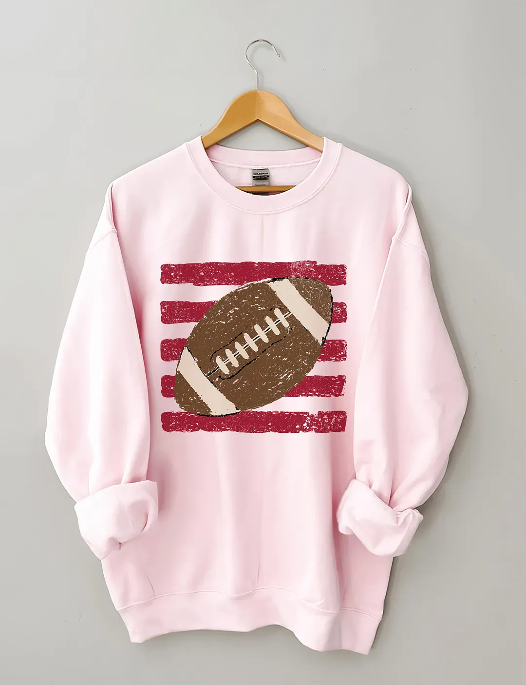 Striped Football Ball Sweatshirt