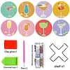 8Pcs Diamond Painting Wooden Fresh Style Coaster Diamond Art Kit w/ Holder No-Slip Decor