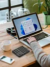 2.4G Wireless Mini Numeric Keypad 35 Keys Digital Keyboard Numpad for Data Entry
