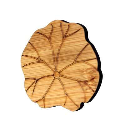 Hand-carved Bamboo Coaster Heat Proof Mat Small Teacup Mat Creative Chinese Zen Hollow Coaster