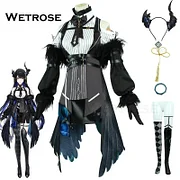 [Wetrose] In Stock Nerissa Ravencroft Hololive EN Vtuber Cosplay Costume Wig Full Set