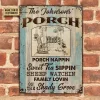 Personalized Farmhouse Porch Nappin Custom Classic Metal Signs