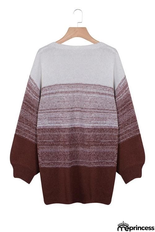Gradient Loose Cardigan
