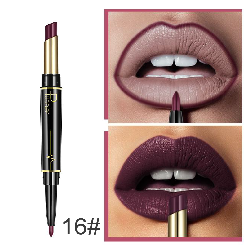 CURARTDTM 16 Color Long Lasting Lipstick Lipstick + lip liner combo