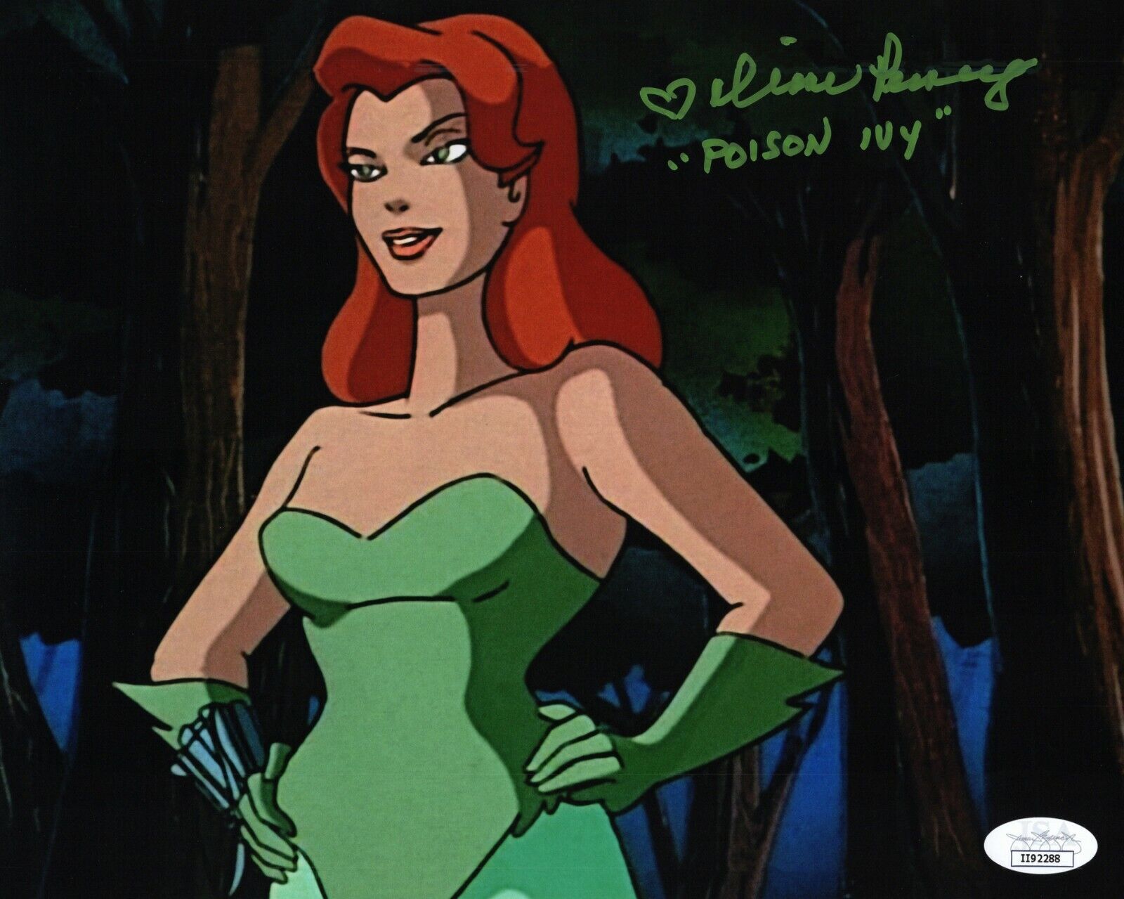 DIANE PERSHING Signed POISON IVY - BATMAN THE ANIMATED SERIES 8x10 Photo Poster painting JSA COA