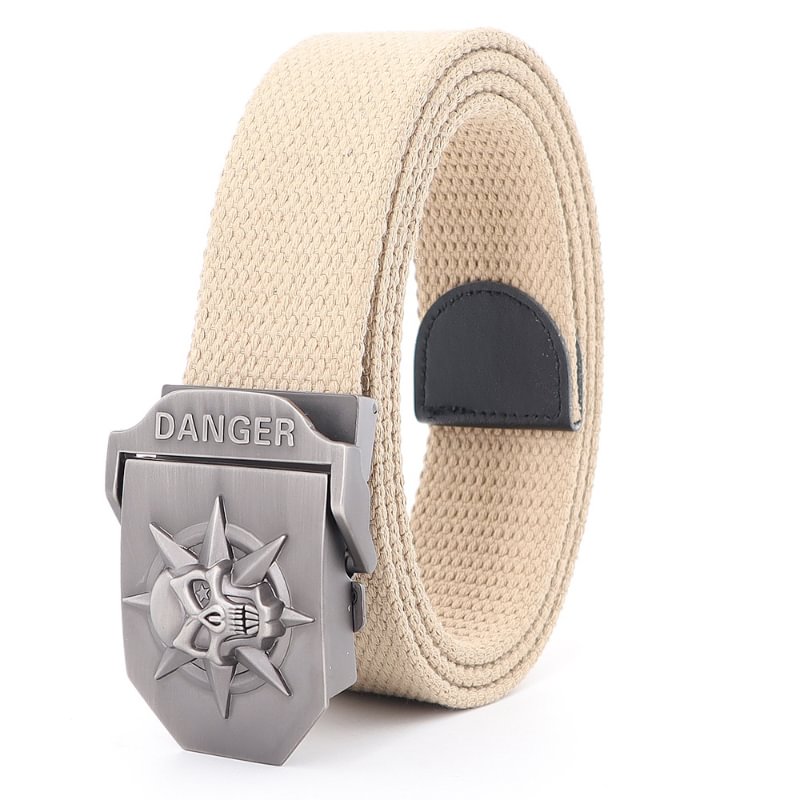 Men's Causal Automatic Buckle Thicken Canvas Belt