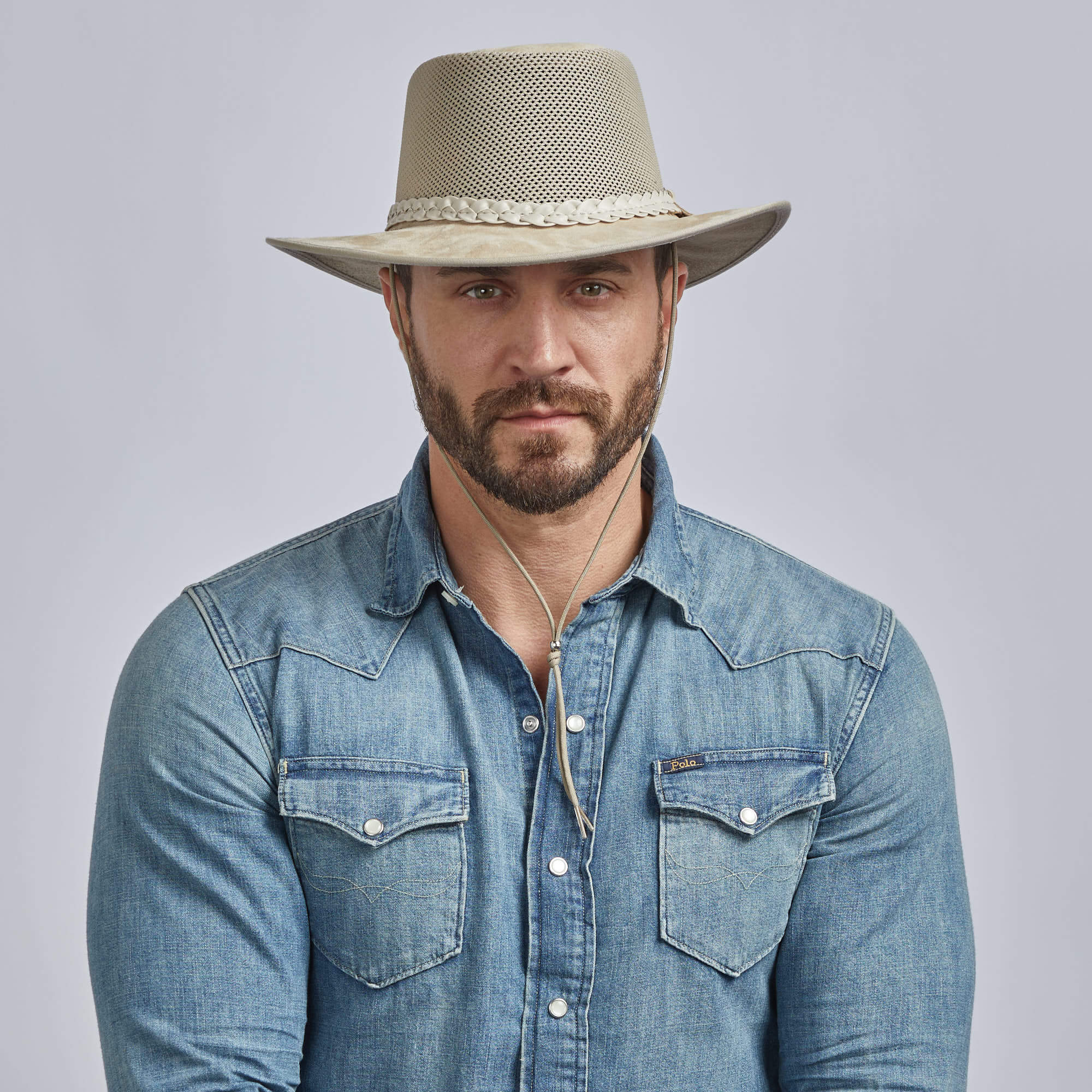Men's Latte Sun Hat, Breeze