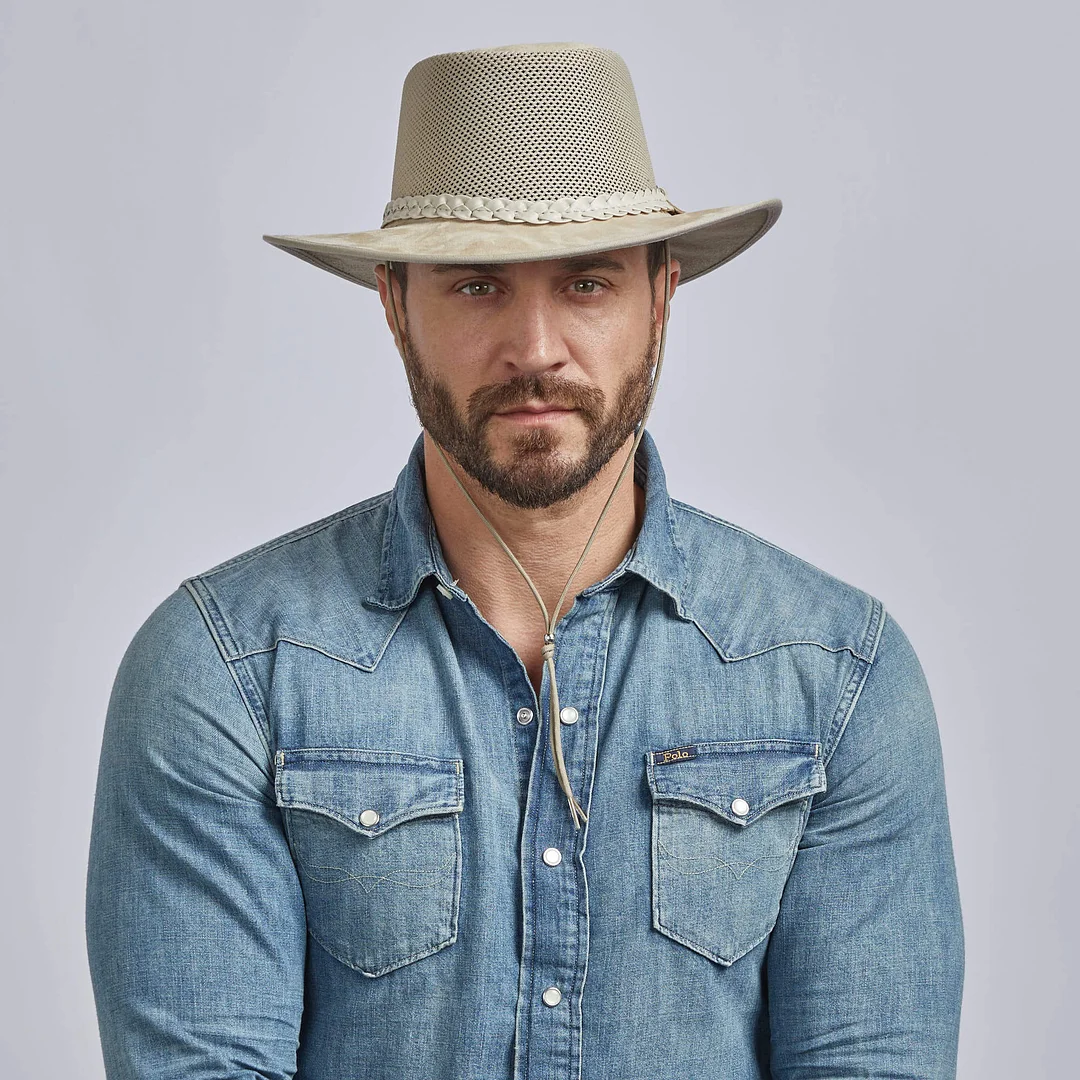 Men's Latte Sun Hat, Breeze