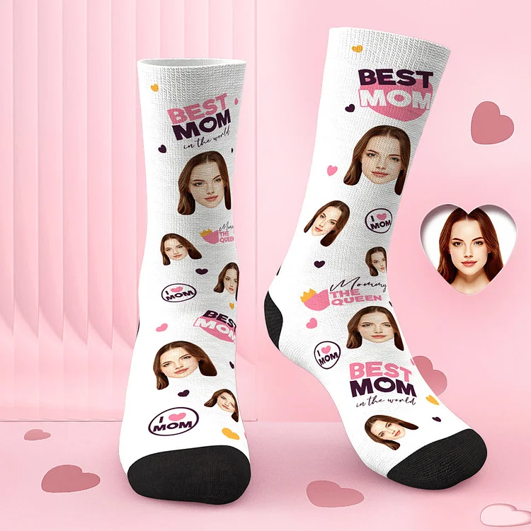 Custom Face Socks Best Mom Personalized Mother's Day Gifts