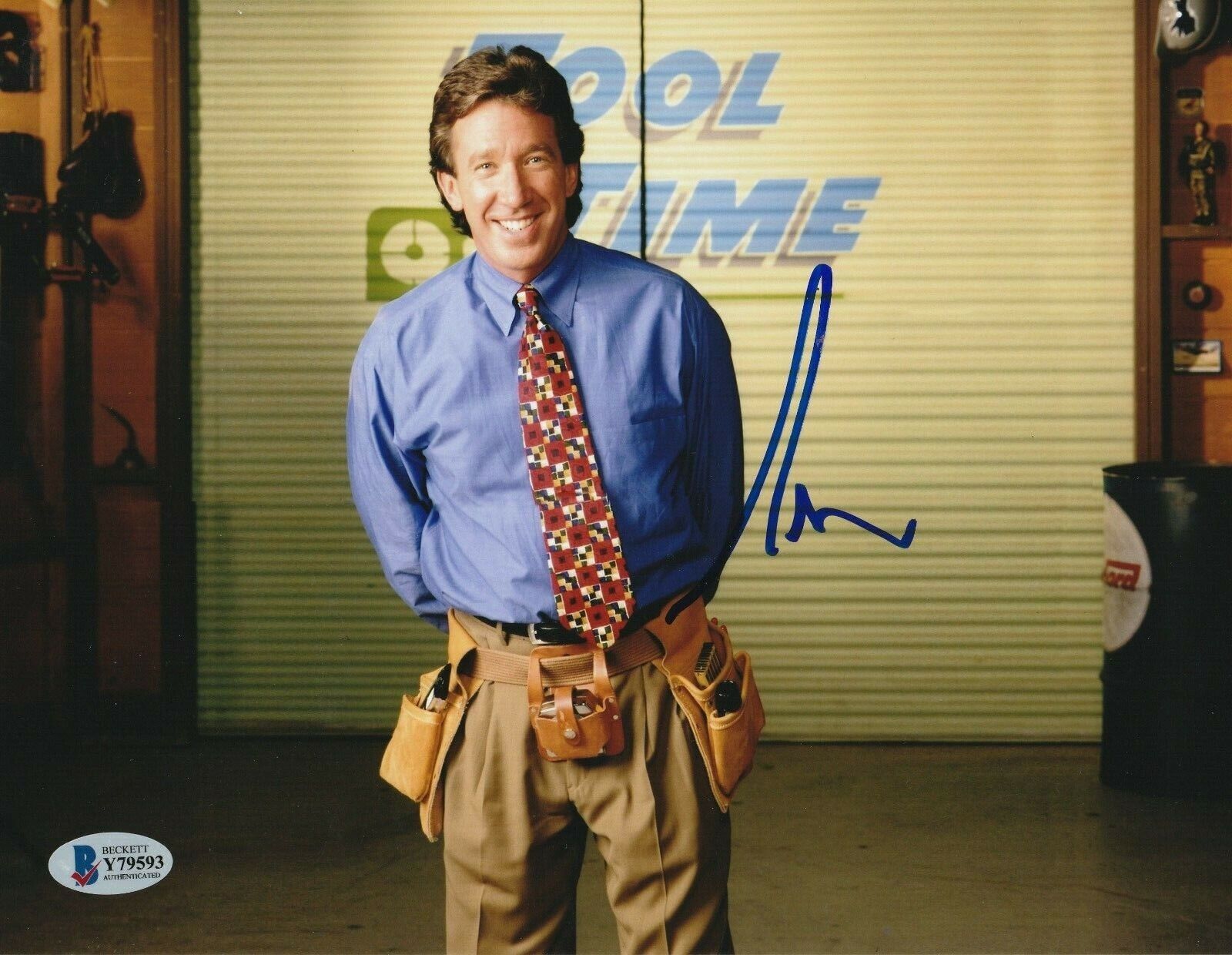 TIM ALLEN Signed TOOL TIME 8x10 Photo Poster painting with Beckett COA