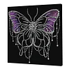 DIY Pearl Painting Butterfly for Home Wall Decor with Frame(30*30cm)