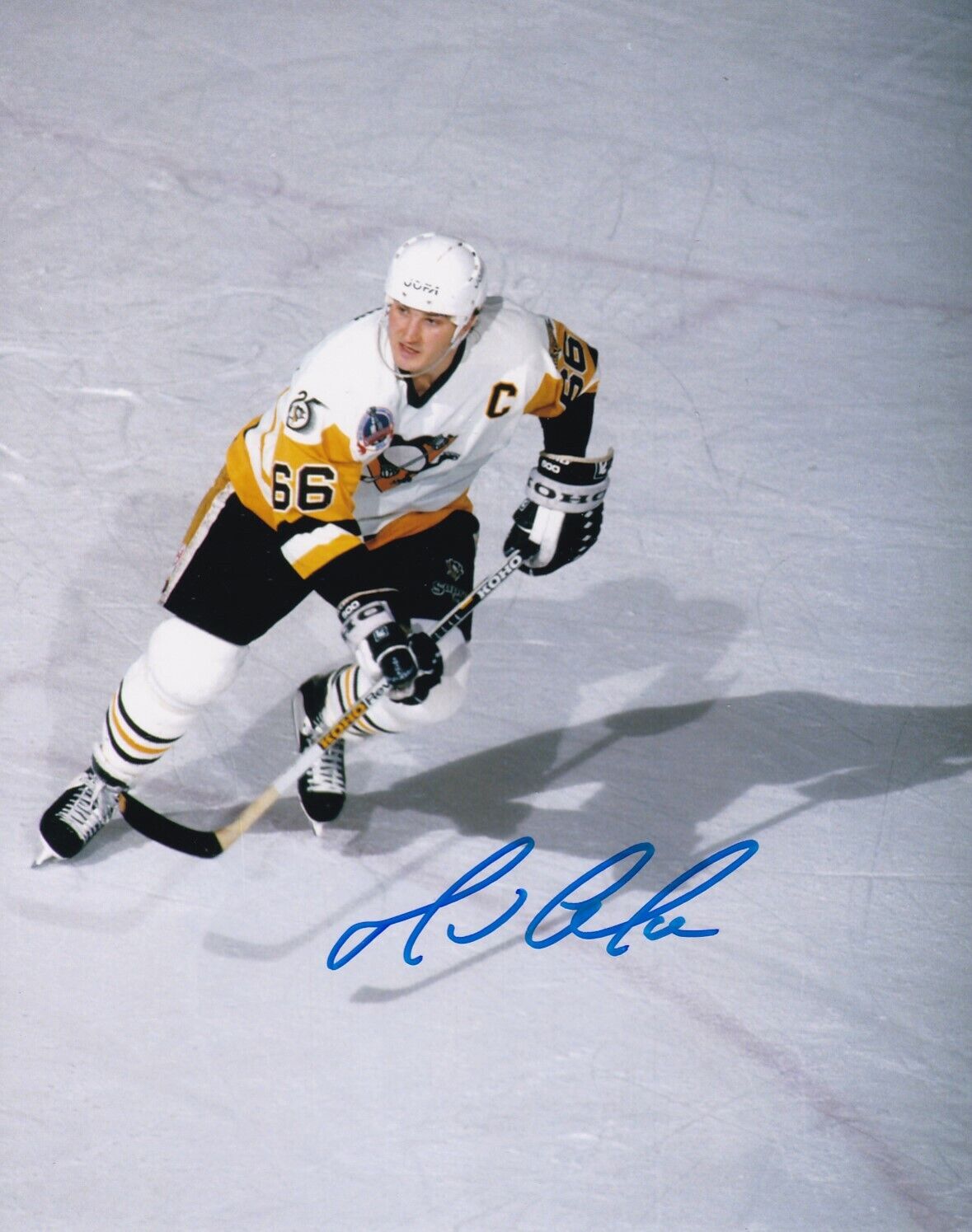 MARIO LEMIEUX SIGNED AUTOGRAPH 8X10 Photo Poster painting PITTSBURGH PENGUINS