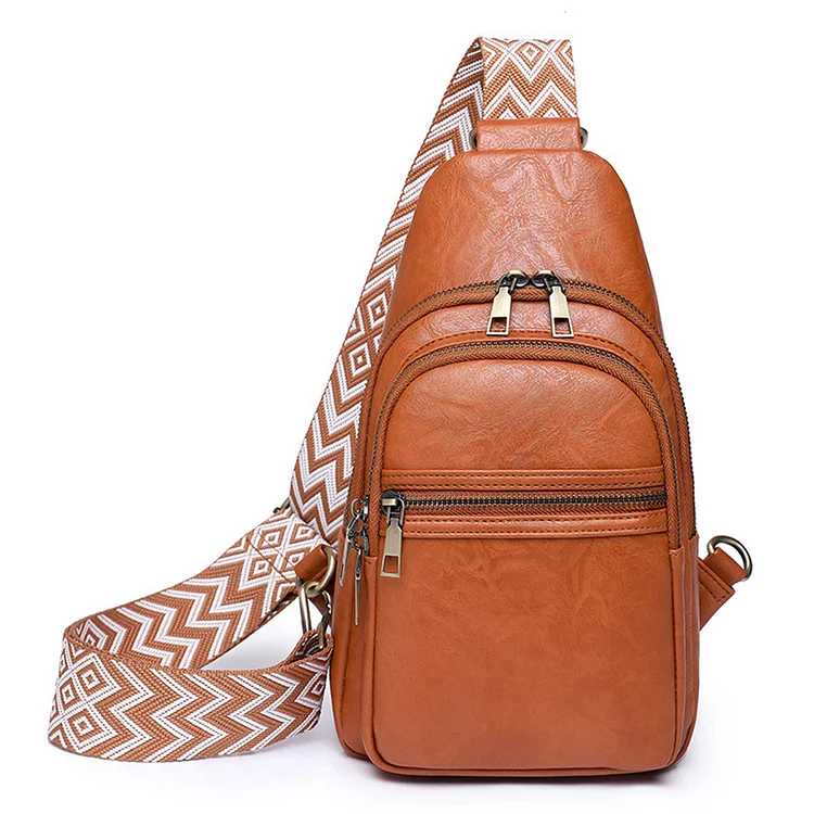PU Crossbody Bag Adjustable Shoulder Strap Female Shoulder Bag for Daily Leisure-Annaletters