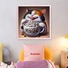 Kitten Eating Dessert-11CT Stamped Cross Stitch 40*40cm/15.75*15.75in