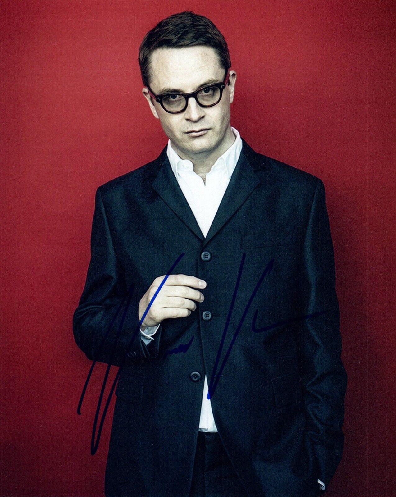 Nicolas Winding Refn Signed Autograph 8x10 Photo Poster painting Film Director COA VD