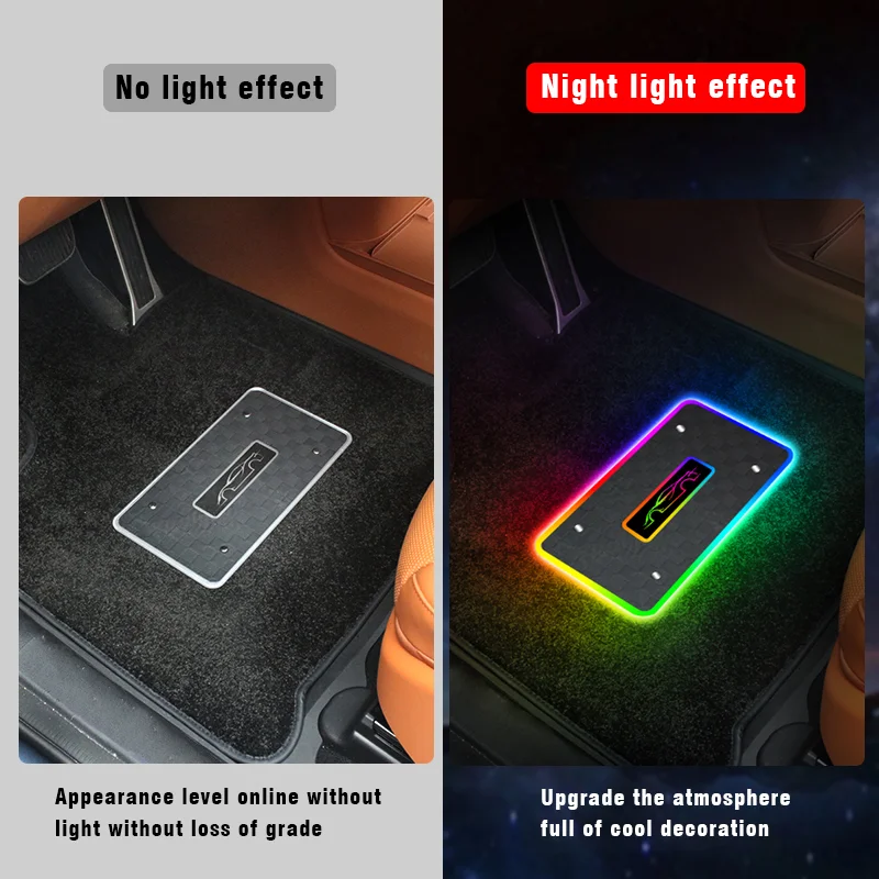 Car Modification LED Colorful Floor Mat