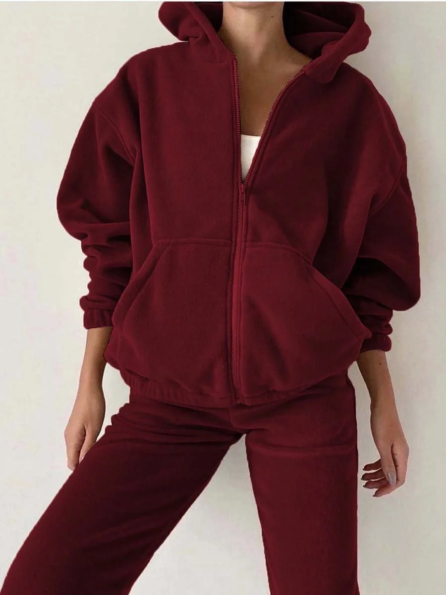 Stylish casual sweater suit