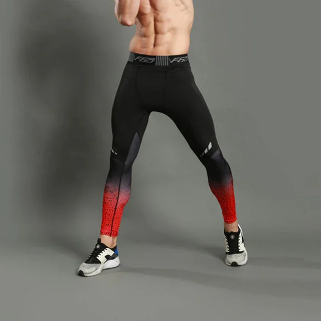 Uveng Running Tights Men Jogger Bodybuilding Sports Leggings Gym Compression Jogging Pants Long Trousers Sport Pants Men
