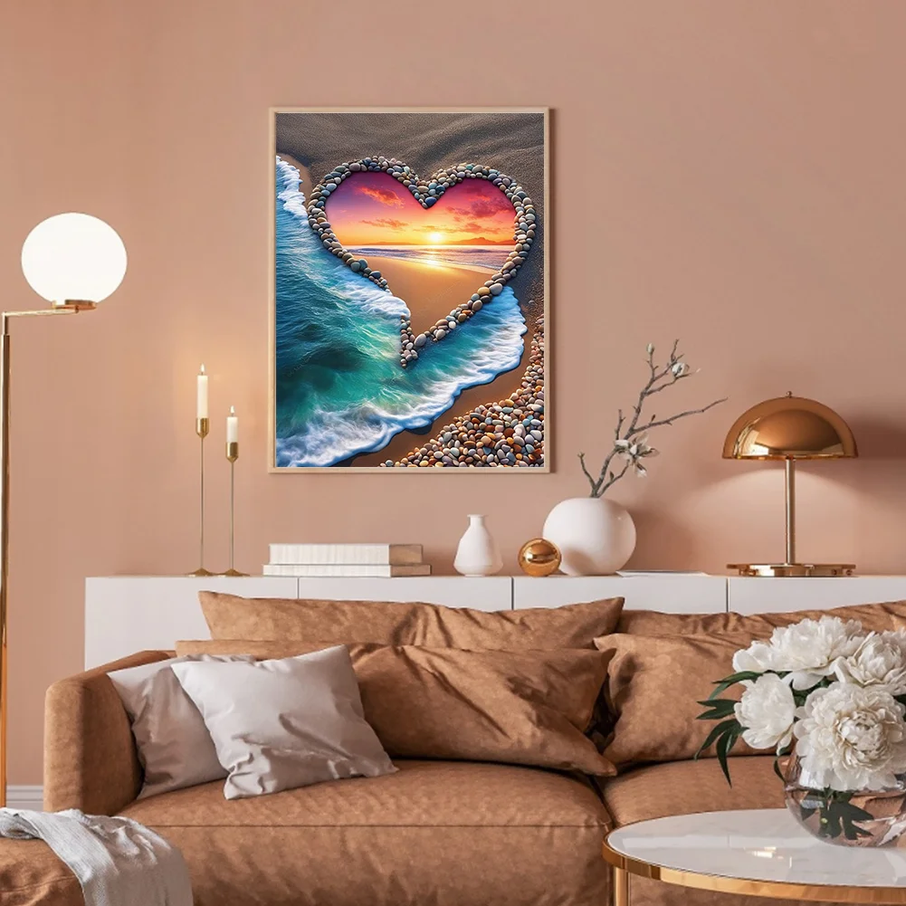 Diamond Painting - Full Round Drill - Beach(Canvas|30*40cm)