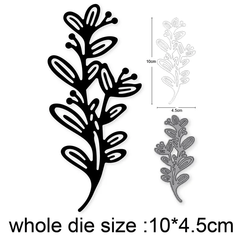 Craft Metal Cutting Dies Cut Die Mold Wildflower Flower Leaf Decoration Scrapbooking Dies Knife Mould Blade Punch Stencils Dies