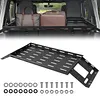 [US Local Warehouse] For 07-25 JK/JL Wrangler Molle Panel Rear Trunk Cargo Rack Interior Storage Basket Auto Luggage Frame Trunk Organizer Car Accessories