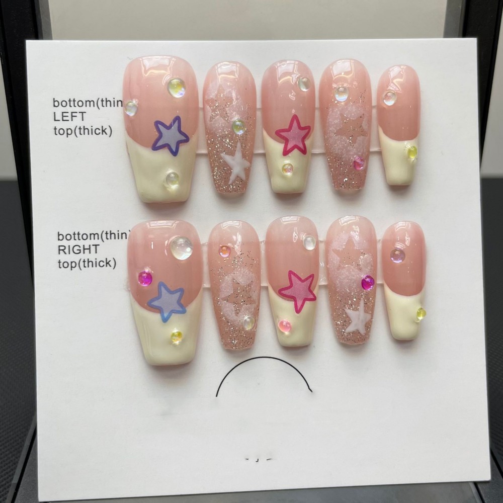 Mature Women Pure Handmade Finished Wearable Gentle Nails