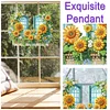 Diamond Painting Acrylic Sunflower Window Hanging Pendant Home Decor