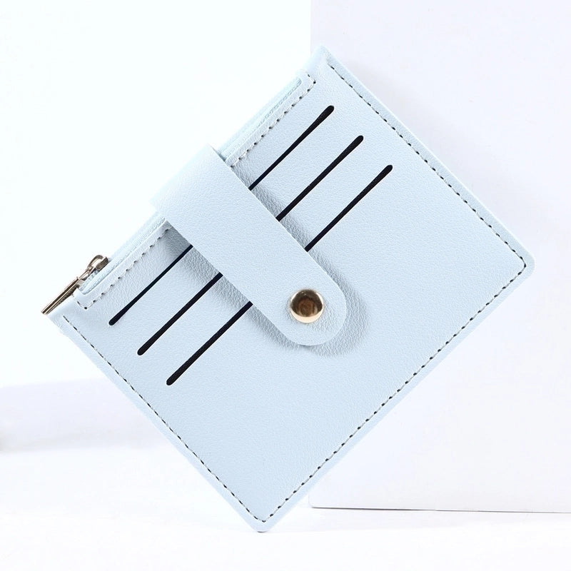 Unisex Solid Color Pvc Open Card Holders