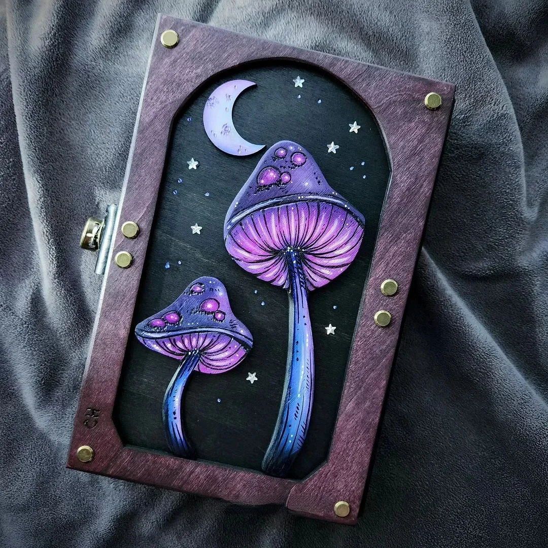 2023💀Mushroom & Sunflower🌻 Skull Hidden Key Journal