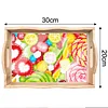 DIY Diamond Painting Wooden Tray Food Tray with Handle Living Room Decoration Donut Wooden Tray Kit