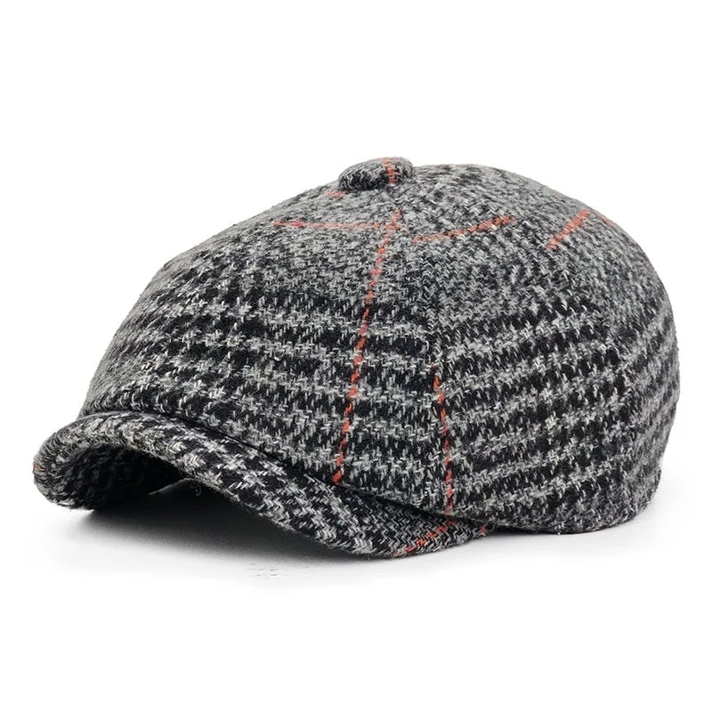 "Landek" Newsboy Wool Cap