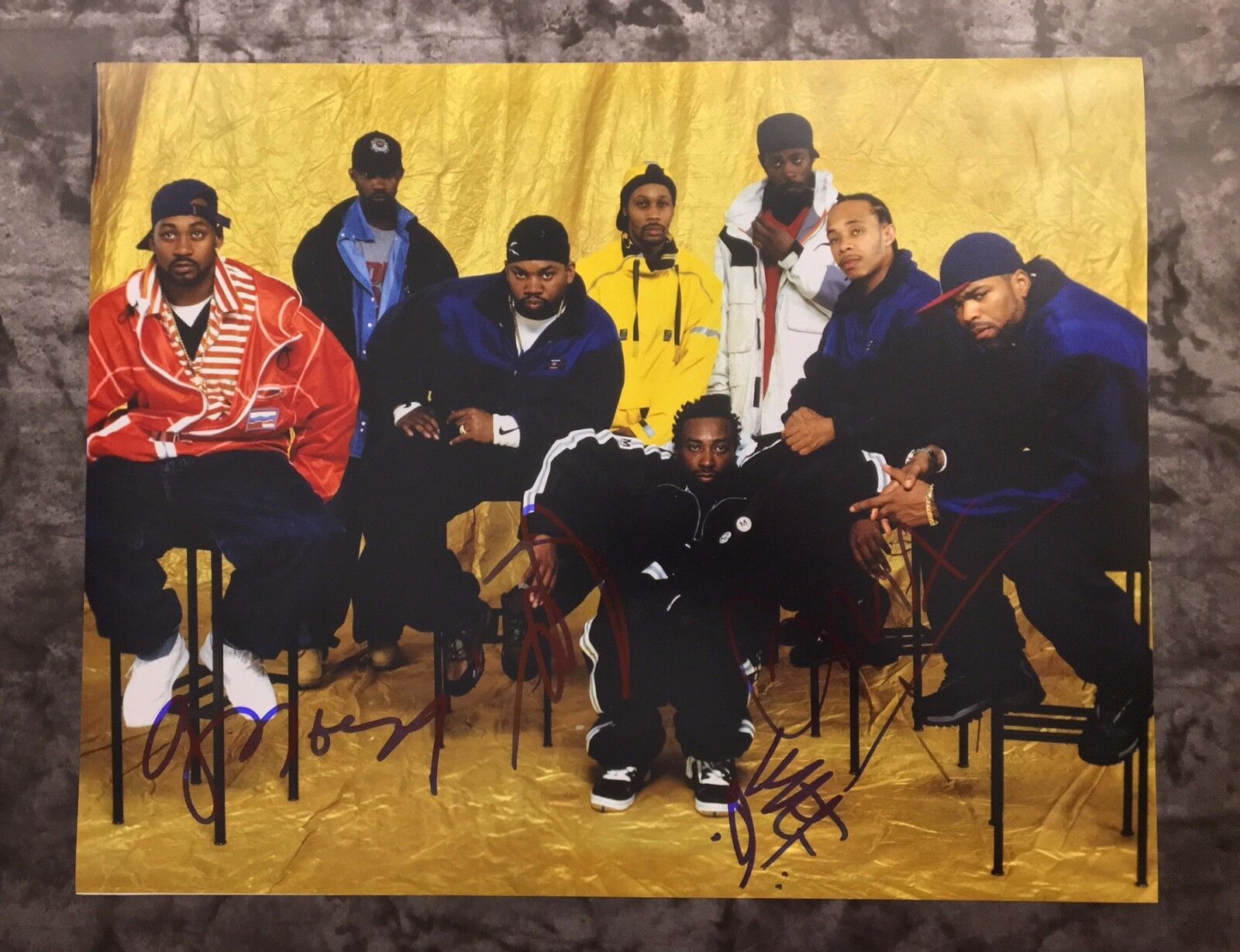 GFA Method Man GZA x4 * WU-TANG CLAN * Signed 11x14 Photo Poster painting PROOF AD3 COA