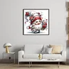 Flower Gnome-18CT Stamped Cross Stitch 30*30cm/11.81*11.81in