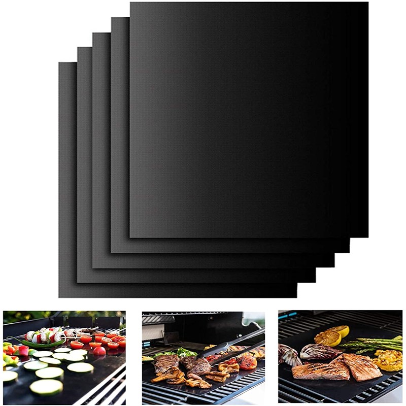 

5pcs Glass Fiber Non-stick Baking Reusable Pad High Heat Resistant BBQ Mat, 501 Original