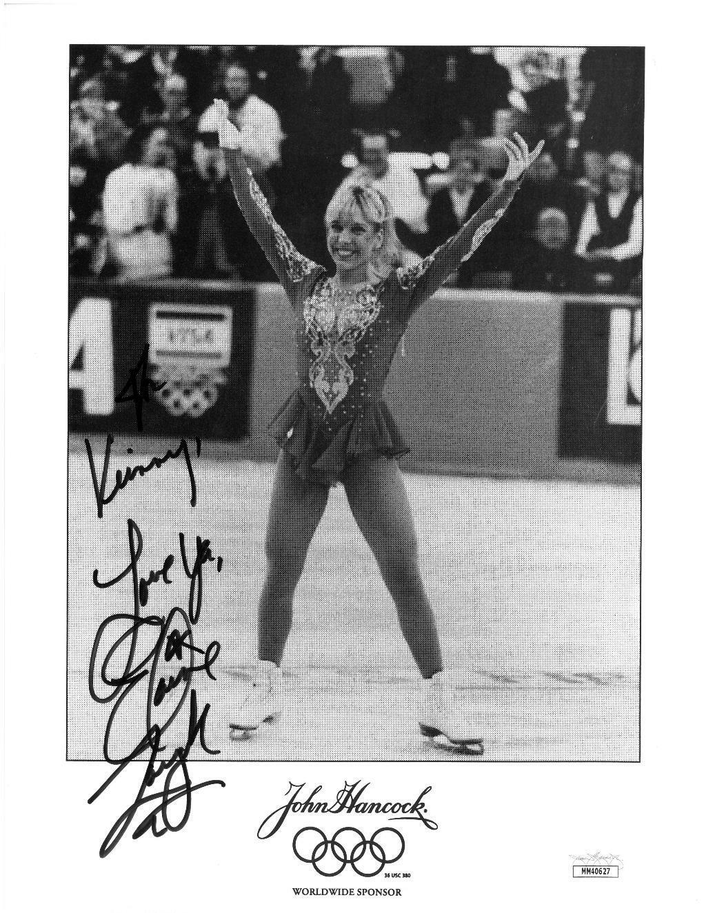 Elaine Zayak Signed Autographed 8.5x11 B/W Computer Generated Photo Poster painting JSA #MM40627