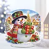Christmas Snowman Diamond Dot Painting Ornament DIY Double Sided Acrylic