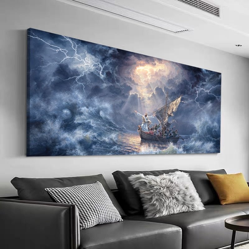 Jesus In The Eye Of Storm Canvas