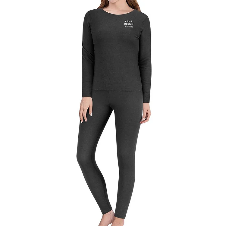 Personalized Design Women's Thermal Underwear Front