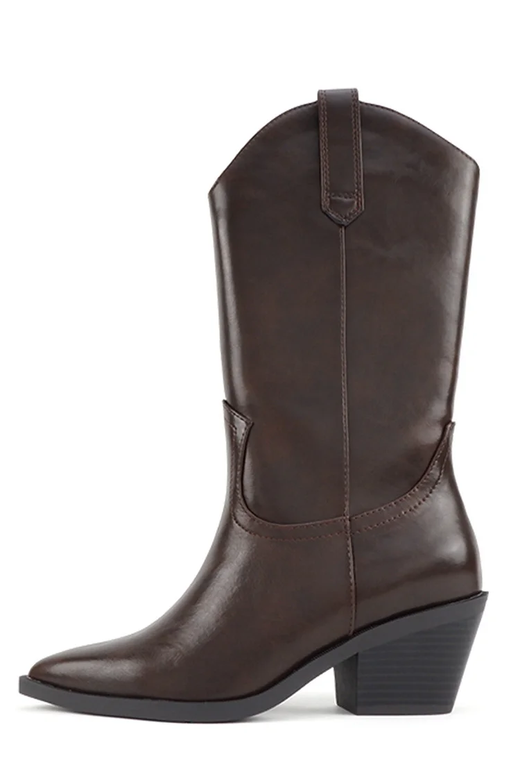Keya Western Boot - Brown