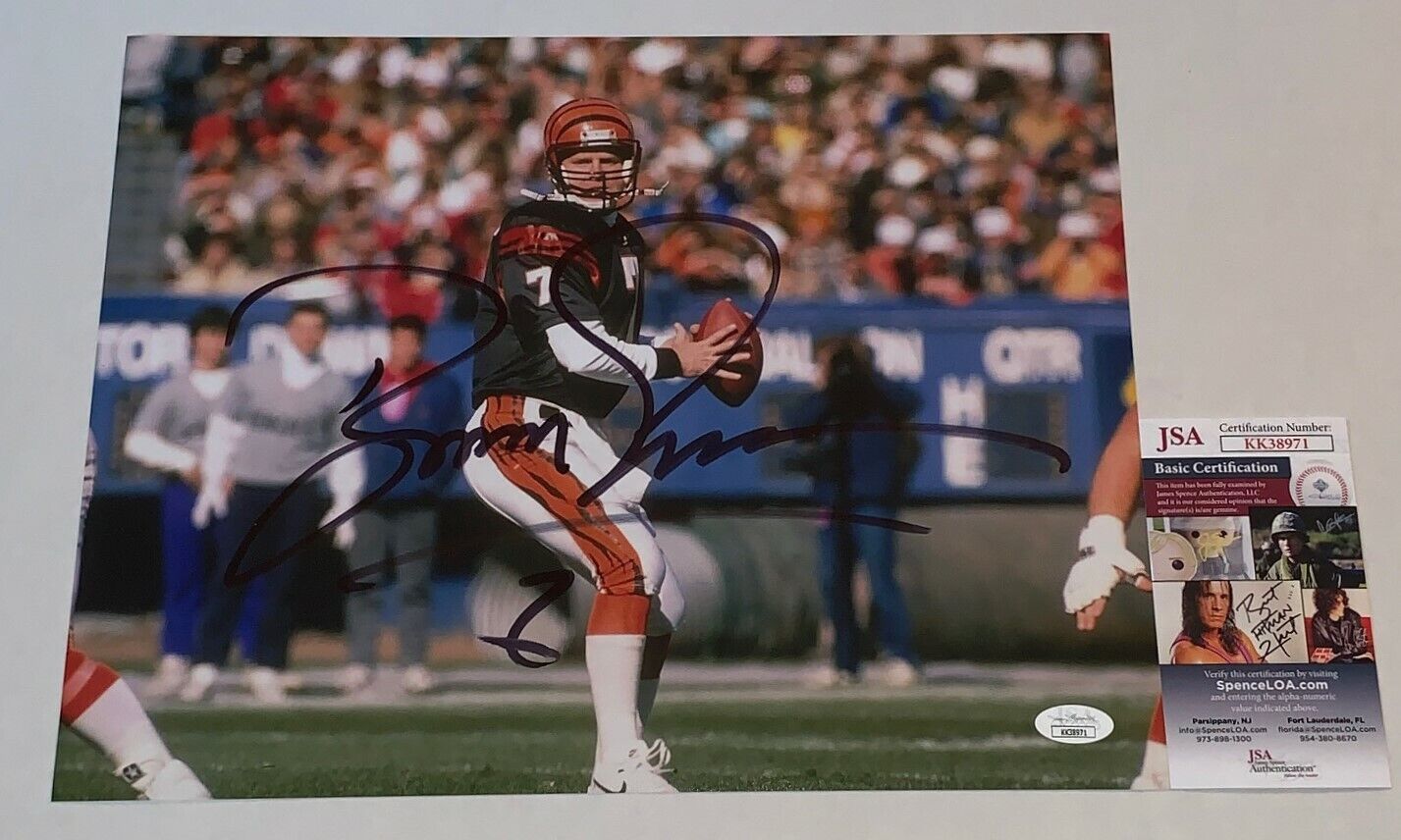 Boomer Esiason signed Cincinnati Bengals 11x14 Photo Poster painting autographed 3 JSA