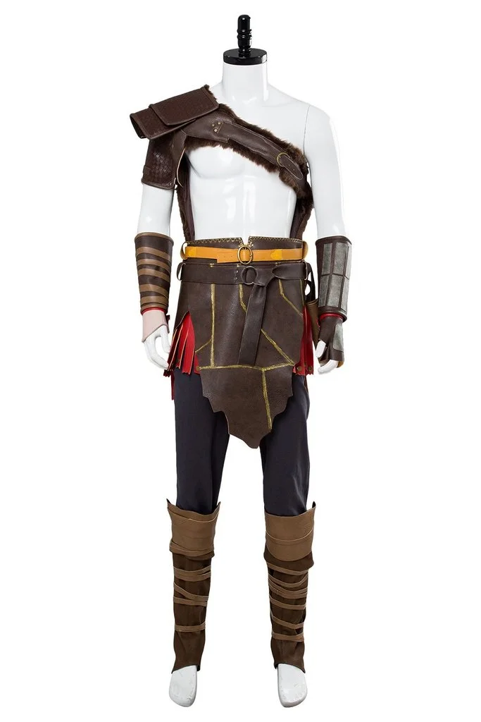 God Of War 4 Kratos Nordic Outfit Spartan Battle Suit Cosplay Costume