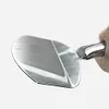 Stainless Steel Bucket Scoop Mud Scoop Arc-shape Shovel Putty Knife Scraper