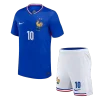 MBAPPE #10 France Home Kids Soccer Jerseys Kit EURO 2024