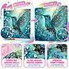 Kit de peinture diamant&eacute;e partielle bricol animal colibri DIY 30x30cm
