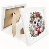 5D DIY Partial Special Shaped Drill Diamond Painting Kit Bear Decor With Frame Kit 18x18cm