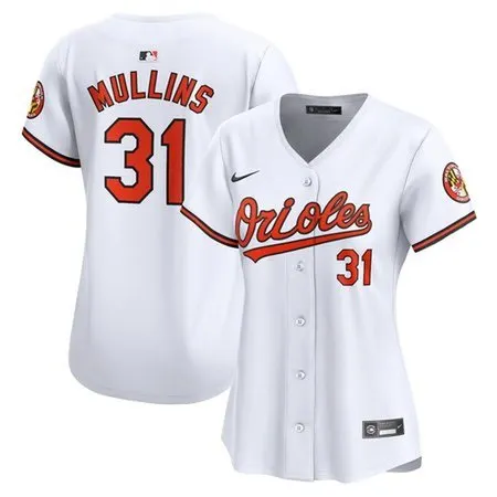 Women's Baltimore Orioles Cedric Mullins  White Home Limited Player Jersey
