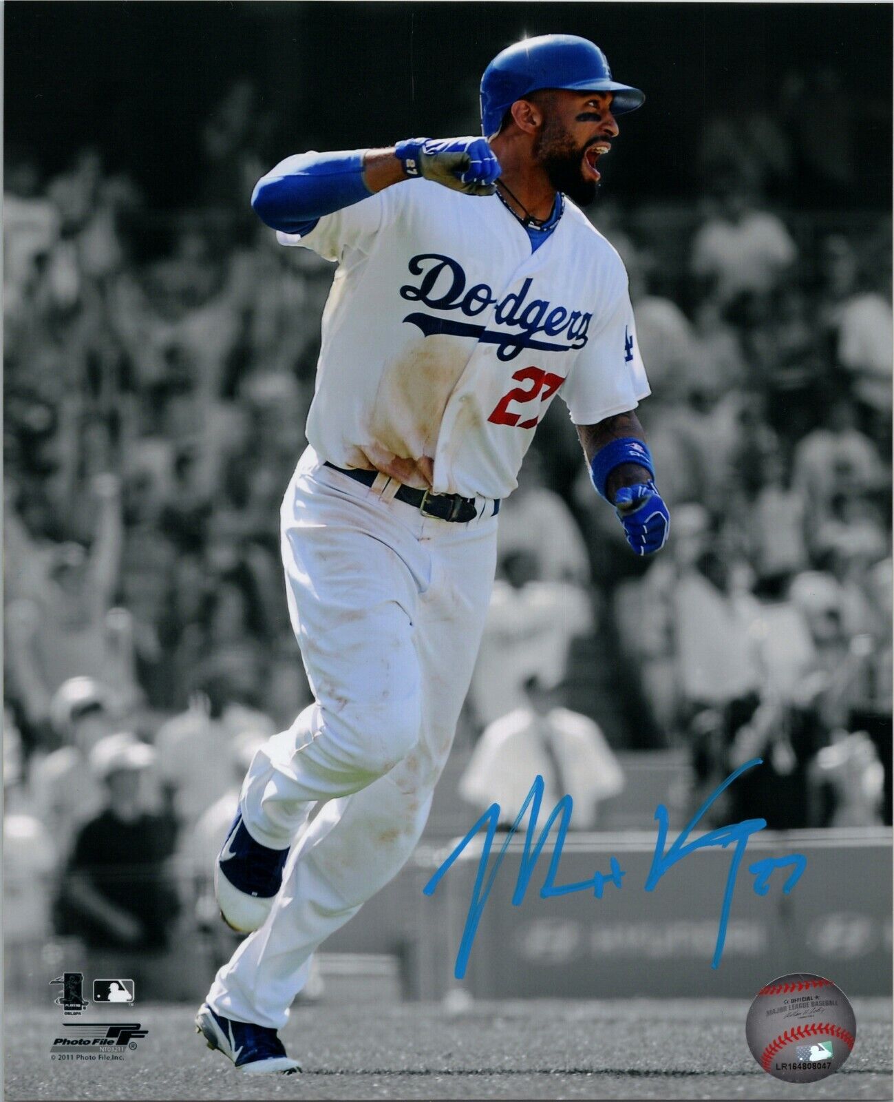 ~ MATT KEMP Authentic Hand-Signed LOS ANGELES DODGERS