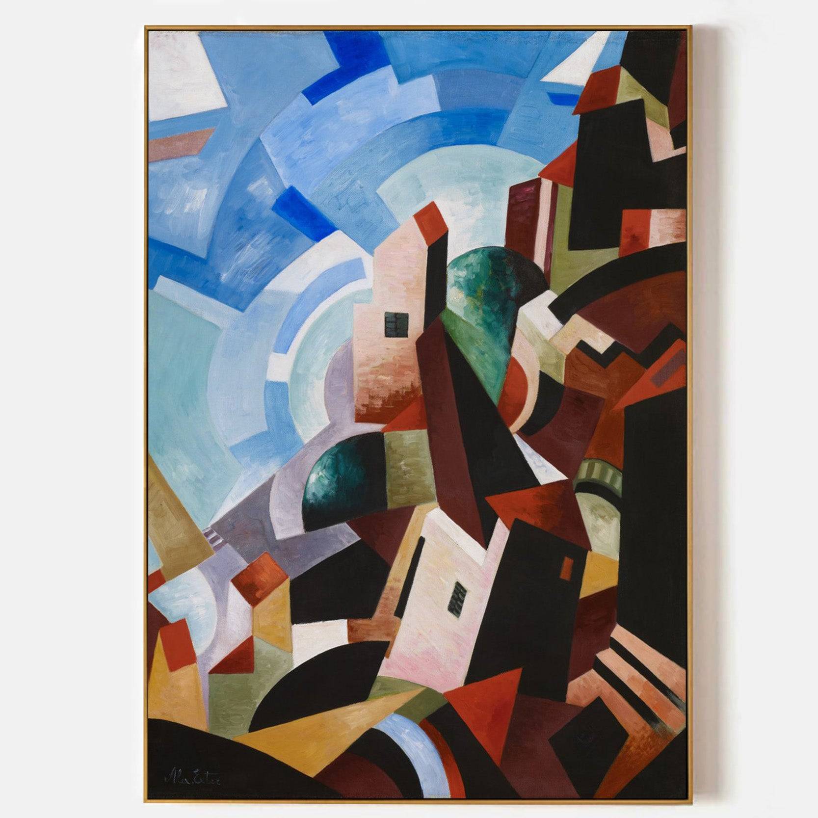 Arabelart Italian Town by the Sea, 1917 oil painting by Alexandra Exter | #AR854