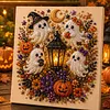 Kit d&rsquo;art en perles en diamant encadr&eacute; pour Halloween 20x20cm pour adultes