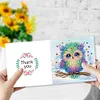 uk.everydayedeals 8Pcs DIY Diamond Painting Greeting Card - Snowy Owl